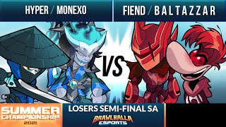 Hyper amp Monexo vs Fiend amp B A L T A Z Z A R  Losers SemiFinal  Summer Championship 2021  SA 2v2 [upl. by Hazeghi]