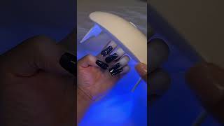 Lets add semi cured gel nail strips to nail extensions for extra lengthnails nailartnailtech [upl. by Htebharas]