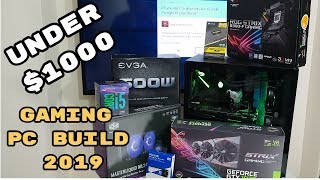 1000 Gaming PC Build  i5 8600 GTX 1070 Ti  Step  By  Step  Guide [upl. by Bocoj]