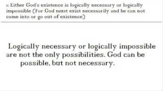 Norman Malcolms Ontological argument debunked [upl. by Dorthea690]