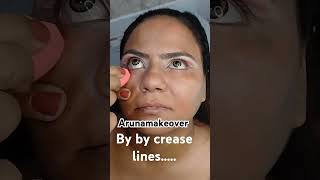 How to remove crease lines bridalmakeup makeuptutorial ghaziabad makeupideas bridalmakeupclass [upl. by Jolee]