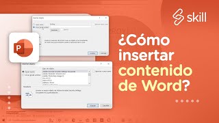 ¿COMO INSERTAR CONTENIDO DE WORD EN POWERPOINT [upl. by Oswell]