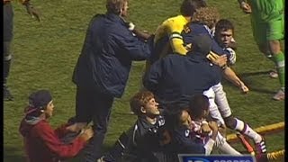 Championship Soccer Match Breaks into OnField Brawl [upl. by Lovel128]