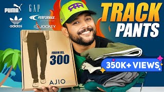 Best TRACK PANTSJOGGERS for SUMMERGYM on AJIO 🔥 Men Haul Review 2023  ONE CHANCE [upl. by Dadelos187]