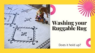 Washing Your Ruggable Rug  How Does It Hold Up [upl. by Akerehs]