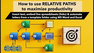 Auto populate Word docs with text from other docs for letters amp templates using relative paths [upl. by Danyette]