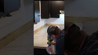 Laminate countertops from WilsonArt  Easy to trim and install [upl. by Kilmarx]