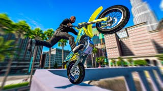 ULTIMATE REAL LIFE BIKE STUNTS GTA 5 Stunts amp Fails [upl. by Annahsad]