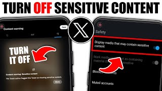 How to Turn Off X Twitter Sensitive Content Setting [upl. by Ahsik]