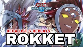 ROKKET TOP TIER DECK IN YuGiOh Duel Links [upl. by Armmat]