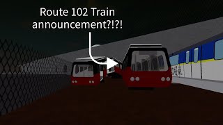 Roblox Delta Line Project  LRT Route 102 announcement [upl. by Ayekam]