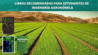 LIBROS RECOMENDADOS PARA INGENIEROS AGRÓNOMOS [upl. by Jimmy]