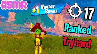 ASMR Gaming 🍀 Fortnite Ranked Tryhard Victory Relaxing Gum Chewing  Controller Sounds Whispering 🎧 [upl. by Selby]