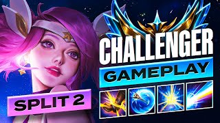 S14 Challenger Lux Gameplay 3  Season 14 Split 2 SoloQue  Lux Builds amp Runes [upl. by Ahseinad]