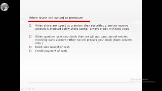 share issued At premium [upl. by Emoreg]