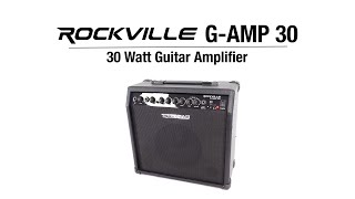 All About Your Rockville GAMP 30 Watt Guitar Combo Amplifier Amp BluetoothMic InFootswitch [upl. by Janenna]