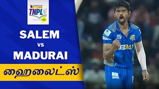 TNPL  Salem Spartans vs Siechem Madurai Panthers  Tamil Highlights [upl. by Aisila]