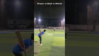 Shayan Ghusy Mai 🔥☠️ 3 Balls Match Shayan Vs Basit Vs Wahab  Off Yorker cricket youtubeshorts [upl. by Eran]