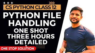 Python File Handling  One Shot Video  In Hindi [upl. by Claudette]