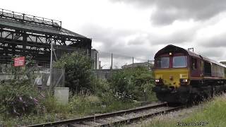 Diesel 66037 Morris Cowley MAT  Southampton Eastern Docks 29617 [upl. by Ennazus]