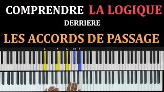 LES ACCORDS DE PASSAGE  Les construire et les utiliser  PIANO GOSPEL  Lesson 26 [upl. by Notniw948]