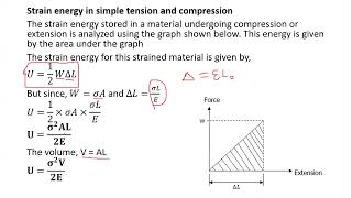 STRAIN ENERGY GRADUALLY APPLIED INSTANT amp IMPACT LOADS [upl. by Fishman653]