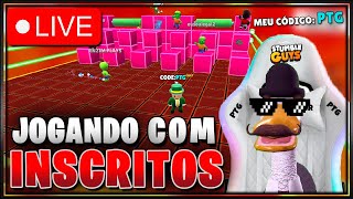 JOGANDO COM INSCRITOS BLOCK DASH LENDÁRIO XTIME STUMBLE GUYS LIVE AO VIVO AGORA PORTUGUÊS BRASIL [upl. by Akyssej]