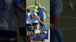 Red cards issued after women’s soccer scuffle a breakdown soccer football sports womeninsports [upl. by Akirdnahs]