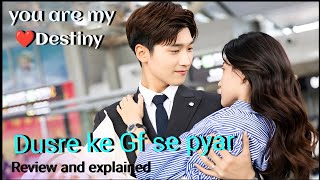 you are my destiny new Chinese drama in Hindi dubbed review and explained 2024 [upl. by Otinauj691]