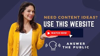 How to use Answer the Public for Content Creation [upl. by Sutsugua]