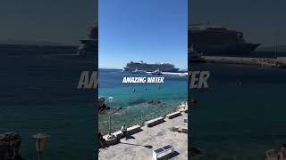 Cruise to Mykonos Island in Greece mykonos cruise cruiselife [upl. by Aillil]