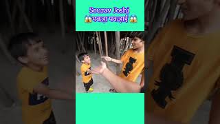 Sourav Joshi pkda gya 😱 viralvideo souravjoshinewvlog shorts [upl. by Ralleigh]