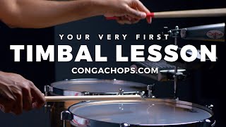 Timbales  How to Play Timbales for Beginners  Timbales Lesson  LPYT x CongaChops [upl. by Llyrpa50]