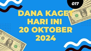 DANA KAGET HARI INI 20 OKTOBER 2024 [upl. by Thebault]