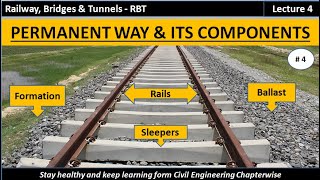 RBT  What is a Permanent Way of Railway and its Components  RBT  lecture 4 [upl. by Peta]