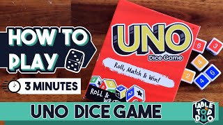 How to Play UNO Dice in 3 Minutes [upl. by Susanetta]