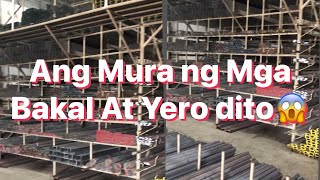 Ang Mura Ng Mga Bakal at yero dito’Pricelist ng mga tubular c purlins hardiflex at color roof [upl. by Aratal]