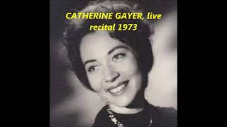 CATHERINE GAYER and ARIBERT REIMANN live recital 1973 [upl. by Ahselat]