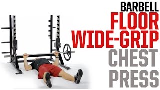 Barbell Floor WideGrip Chest Press AVOID SHOULDER PAIN [upl. by Daeriam]