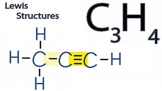 C3H4 Lewis Structure How to Draw the Lewis Structure for CH3CCH [upl. by Vogeley170]