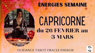 🌱CAPRICORNE du 26 FEVRIER au 3 MARS 🌸 message pour toicapricornehebdo [upl. by Alusru]