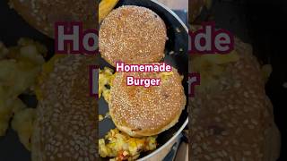 Homemade burger with easy recipe and quick to make burgerlovers burger recipe homemadeburger [upl. by Yramanna]