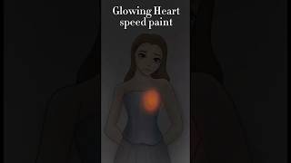 Glowing Heart Speedpaint art digitalart [upl. by Enoitna645]