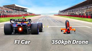 Worlds Fastest Camera Drone Vs F1 Car ft Max Verstappen [upl. by Engedus]