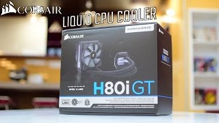 Corsair H80i GT Liquid CPU Cooler  Impressions [upl. by Denten]