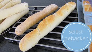 Das perfekte Baguette und auf Vorrat zum Fertigbacken  selbst backen [upl. by Aneekat758]