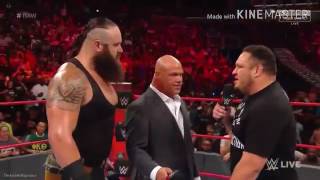 Samoa Joe Entranceincluding JOE Chants RAW July 24th 2017HD [upl. by Dunn672]