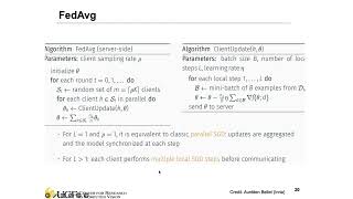 Lecture 113  Federated Learning Algorithms [upl. by Laurianne]