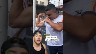 Los Brazos Más Grandes De La Escuela gym fitness viral [upl. by Ylesara]