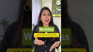 Worthless Vs Penniless learnenglish fluentaspokenenglish howtospeakengfluently engvarta [upl. by Wills]